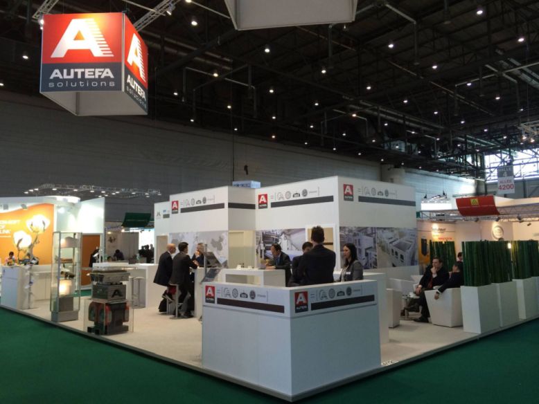 Autefa Solutions trade show booth