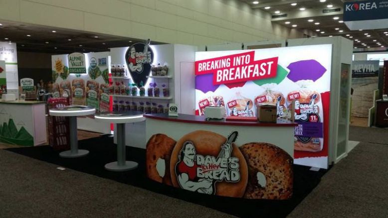 Dave's Bread trade show booth