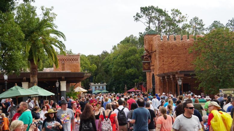 Epcot International Food and Wine Festival Crowds