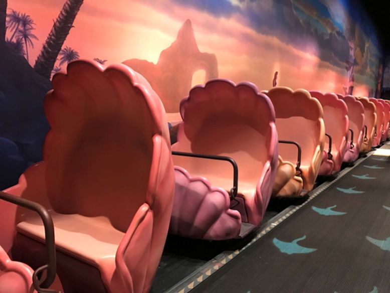 Omnimover Ride System at Under the Sea- Journey of the Little Mermaid