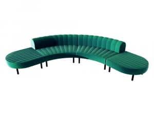 CESS 060 Emerald Comma Sectional