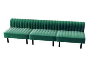 CESS 068 Emerald Velvet Square Sofa