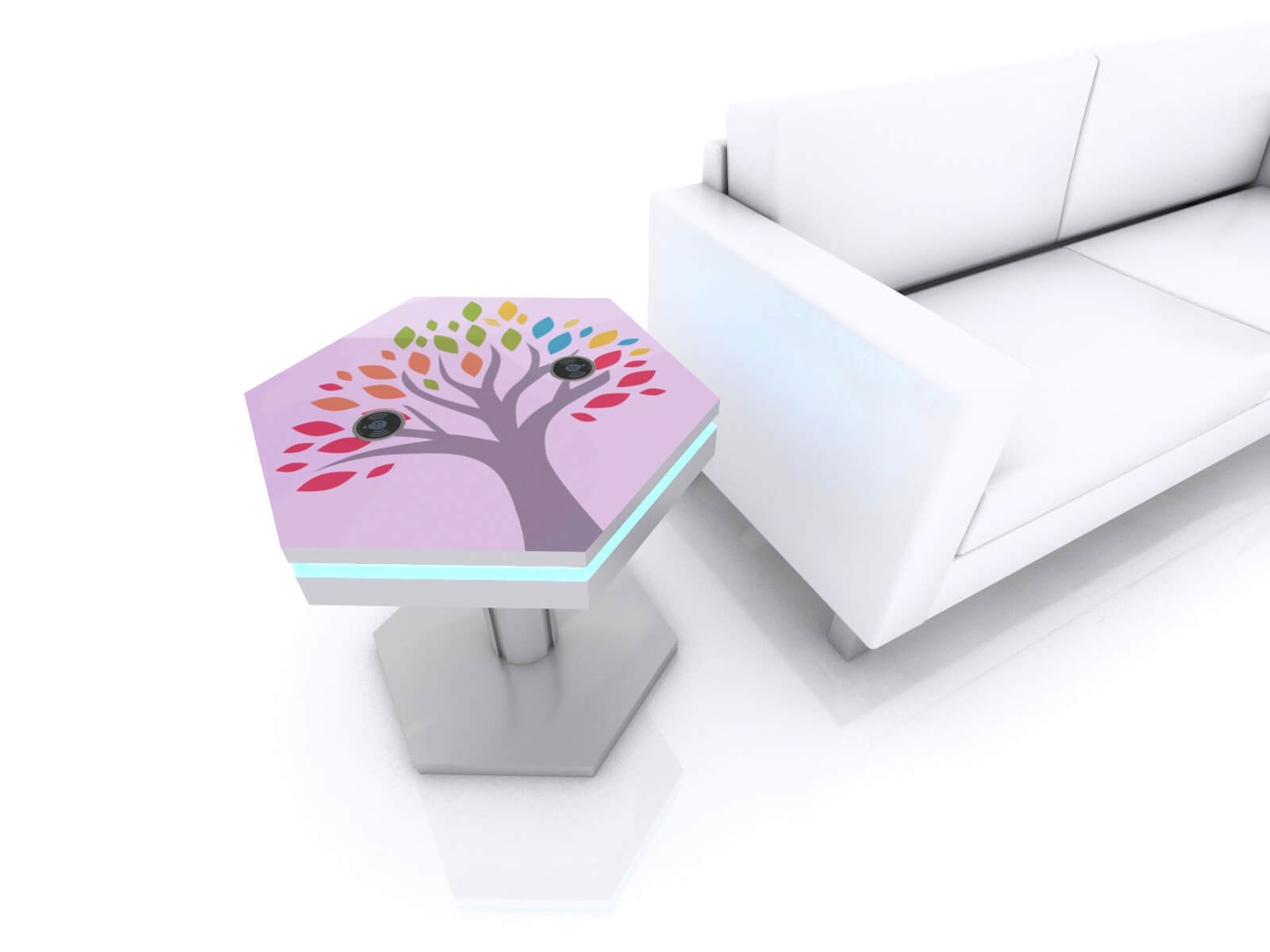 MOD-1466 Wireless Charging End Table