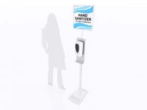 MOD 9002 Hand Sanitizer Stand w Graphic 1