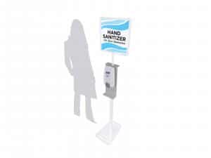 RE-907 Hand Sanitizer Stand w/ Graphic