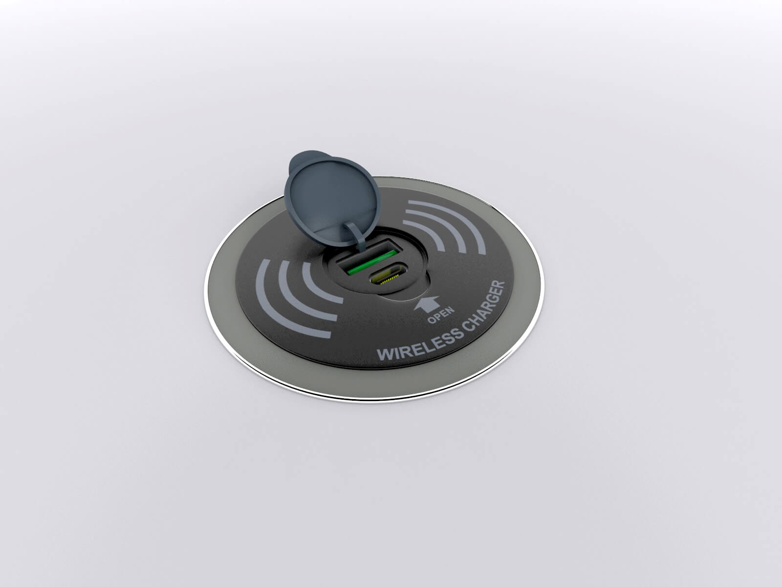 Wireless and Wired Charging Pad view 2 Open 11
