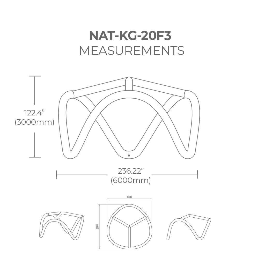 Nomas Air 20ft Inflatable Tent - measurements
