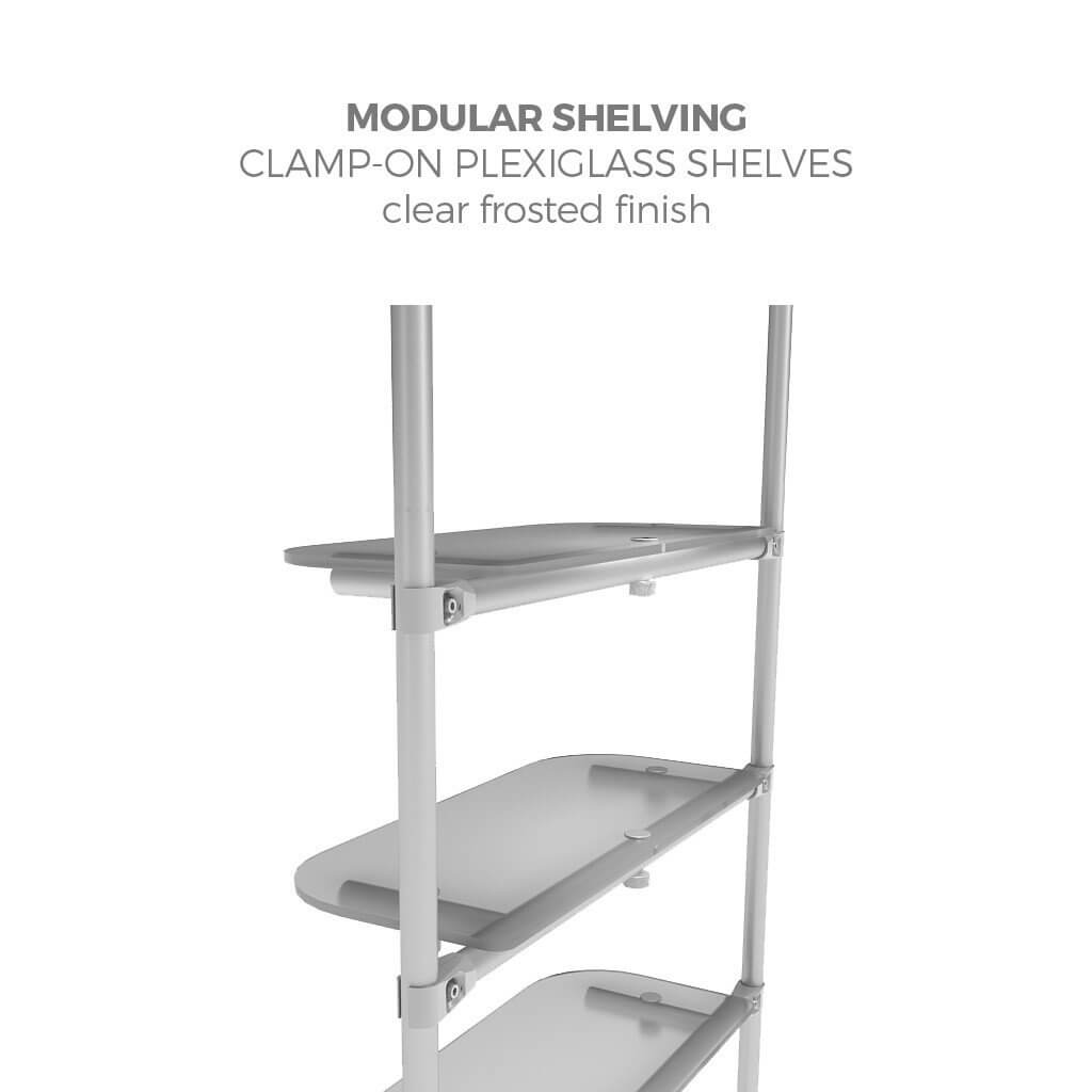 WLM Clear Plexiglass Shelving