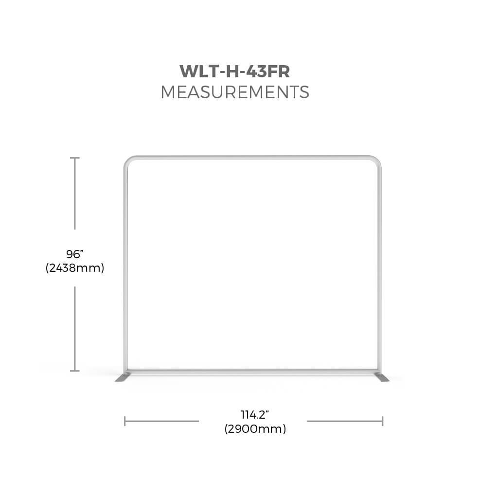 WaveLight® LED Backlit Display - 10ft - measurements