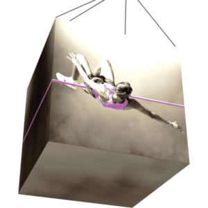 Backlit Cube Formulate Master 3D Hanging Structure