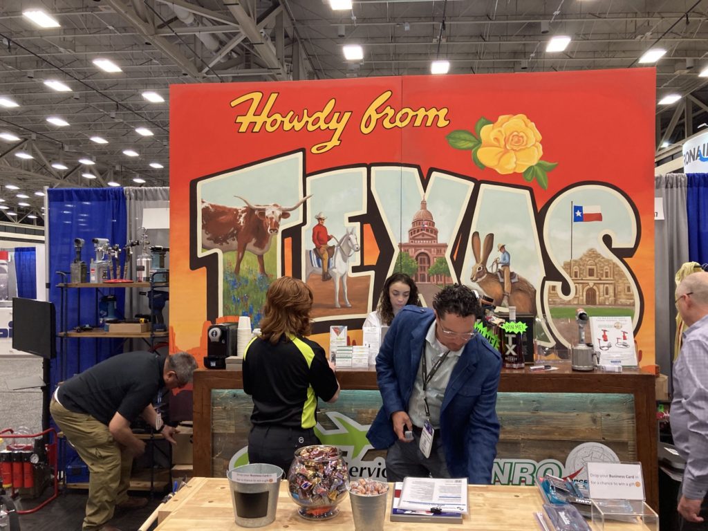 What is the primary goal of a trade-show booth? Showcase products to drive sales.