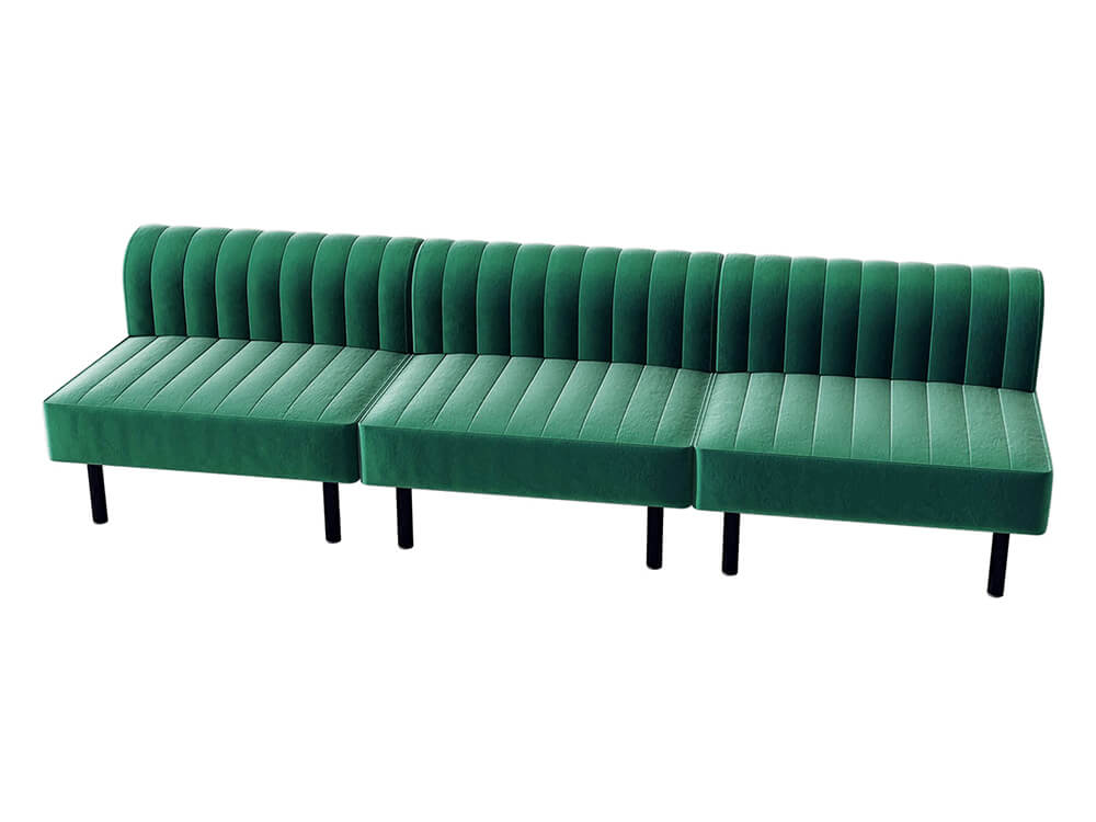 CESS-068 Emerald Velvet Square Sofa