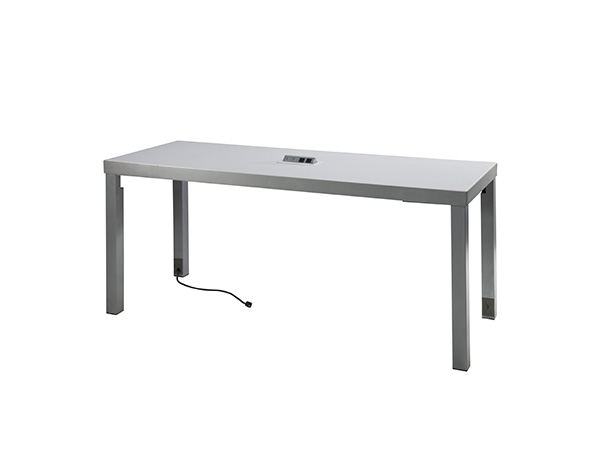 CECT 041 Ventura Communal Cafe Table with Power White