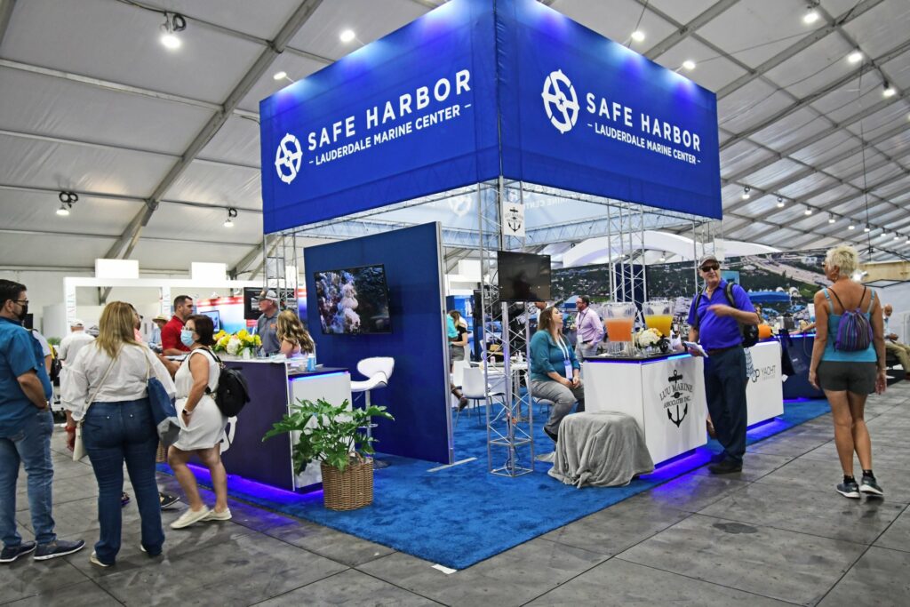 The Safe Harbour island is featured at the trade show.
