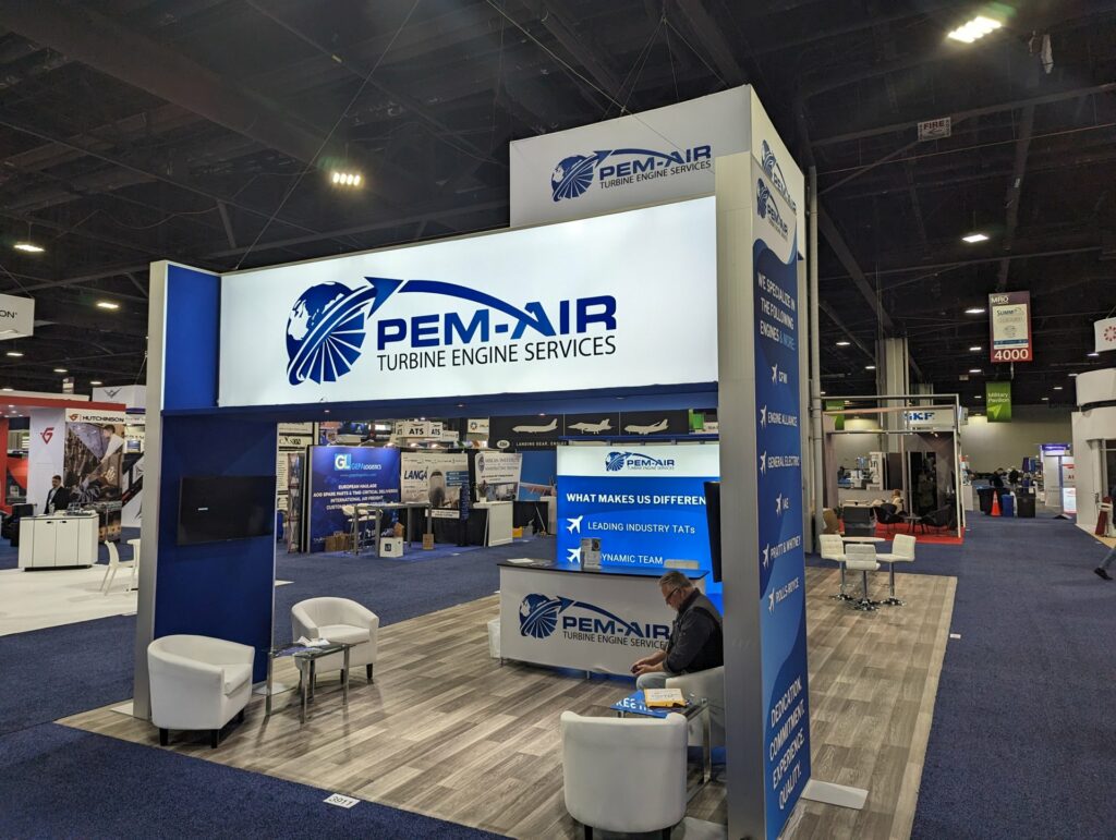 Example of a trade show booth