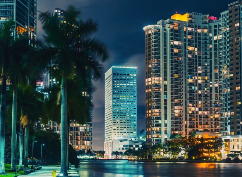 Miami in the night