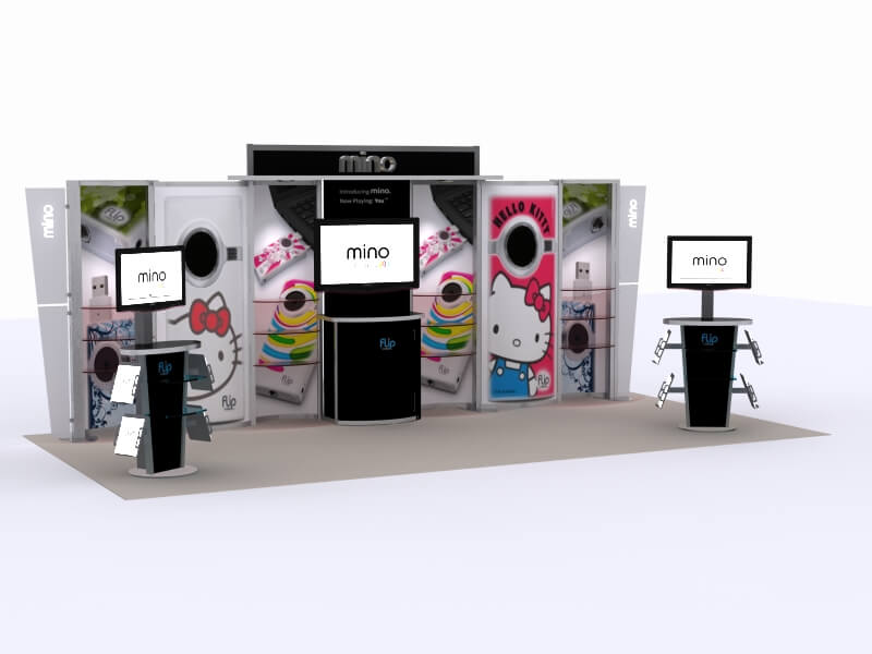 What is an Inline Booth? Hybrid Inline Booth Example