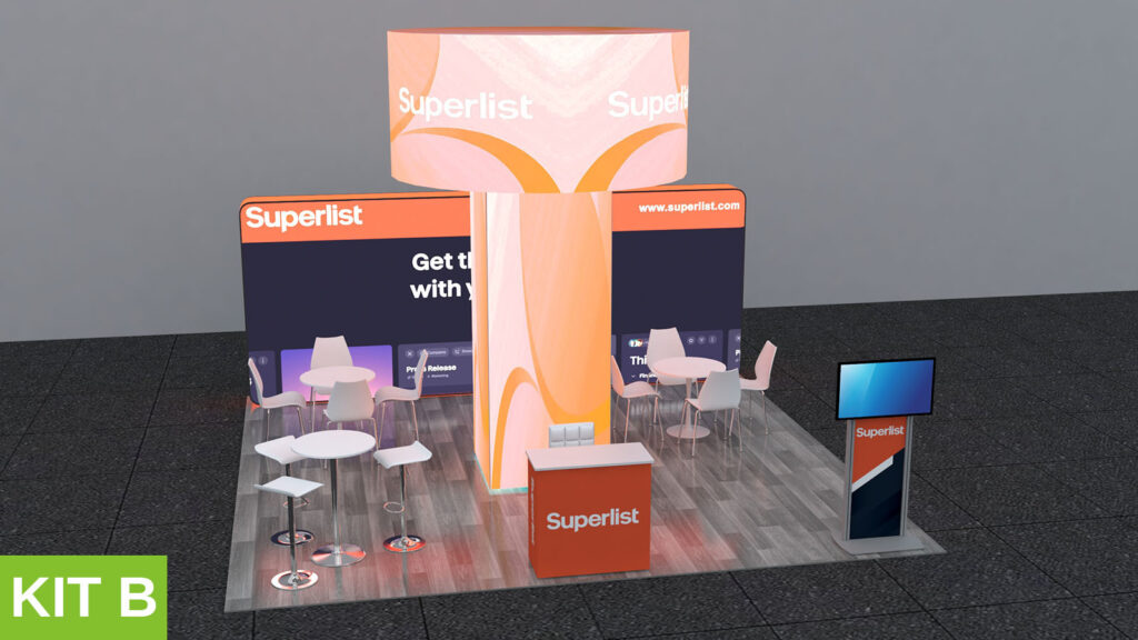 Peninsula booth for Superlist