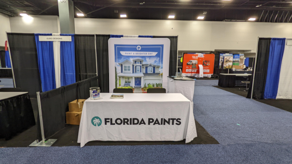 6ft Table and Printed Table Throw