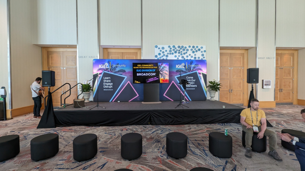 8222 Monitor on a Stand